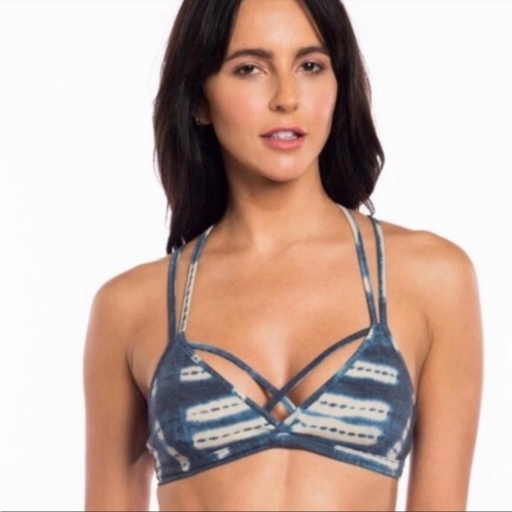 Chaser Strappy Bralette Tie Dye Bra Medium